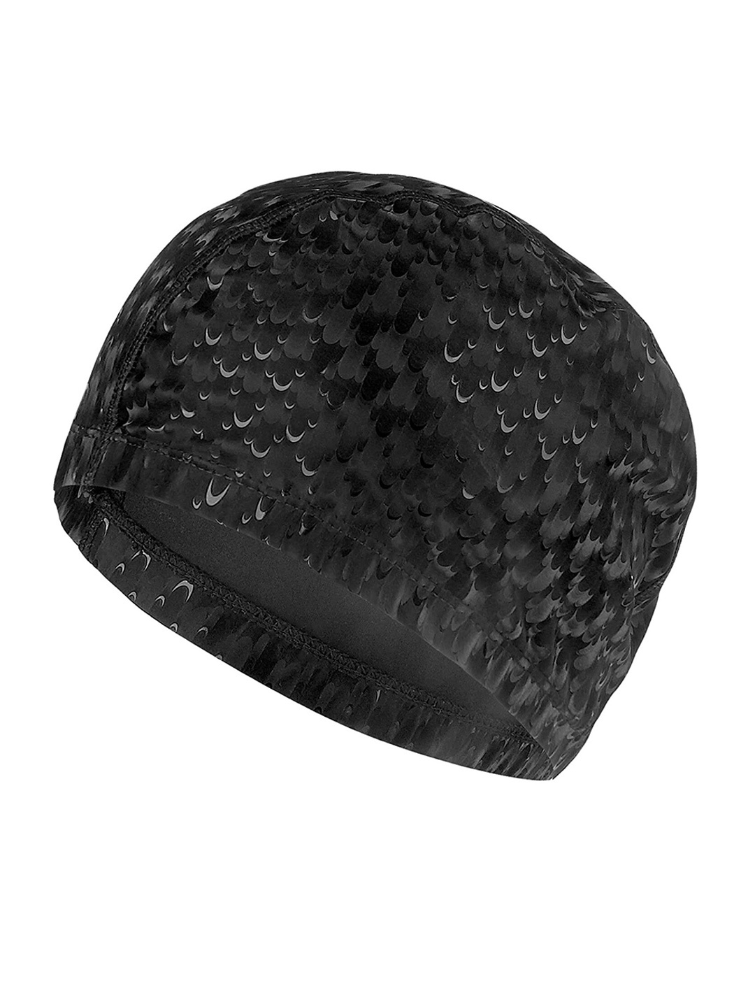 

EL REGALO Printed Swim Cap, Black