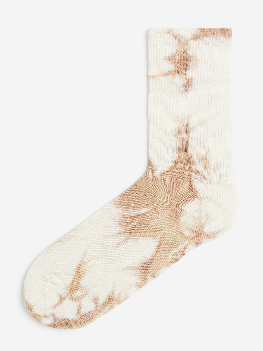

H&M Men Batik-Patterned Socks, Beige