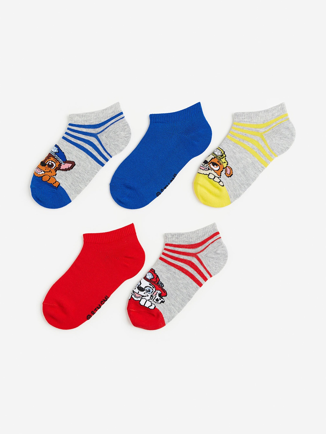 

H&M Boys 5-Pack Trainer Socks, Blue