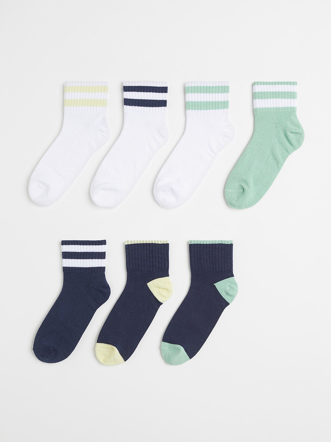 

H&M Boys 7-Pack Socks, Blue