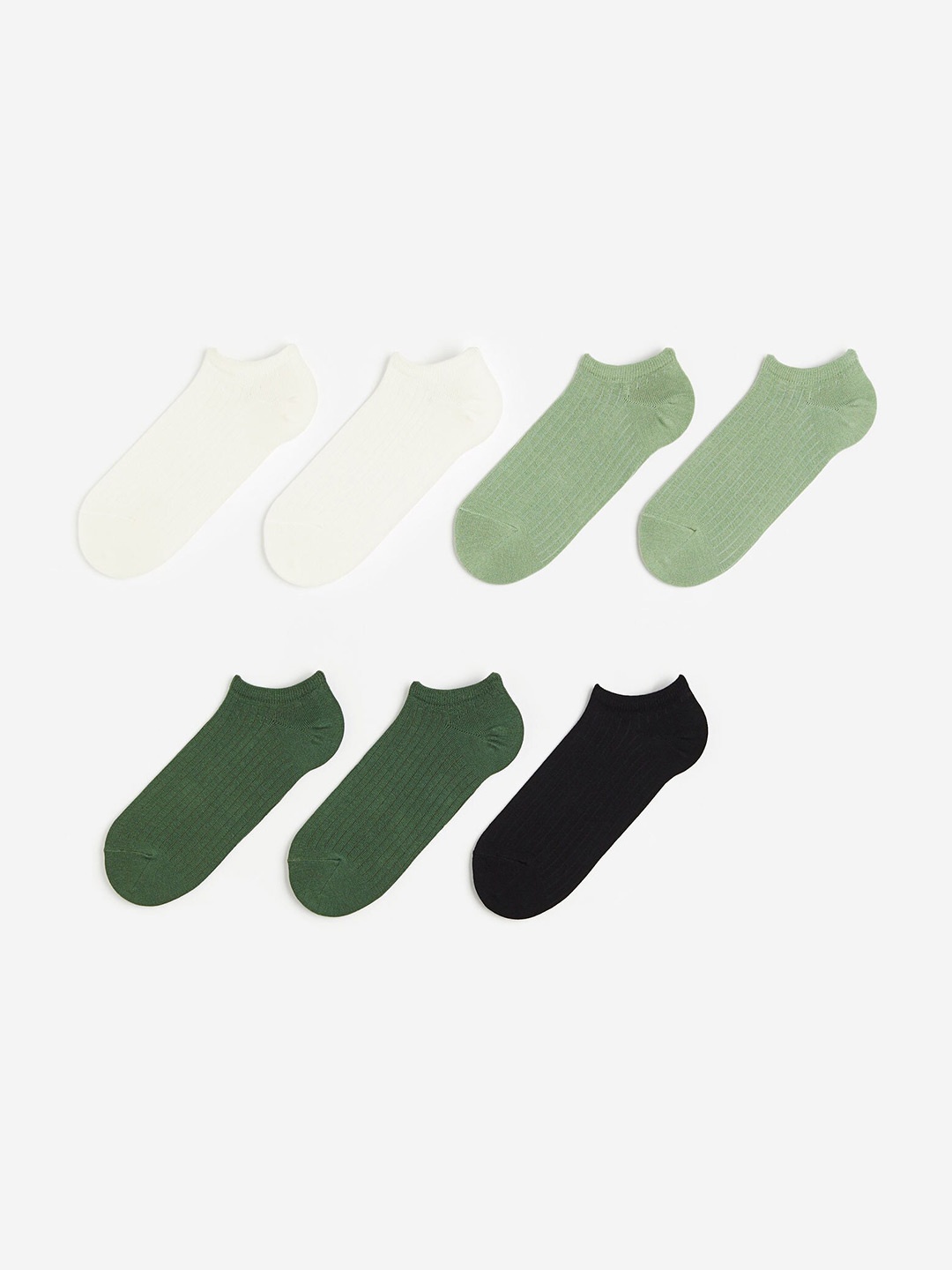 

H&M Men 7-Pack Trainer Socks, Green