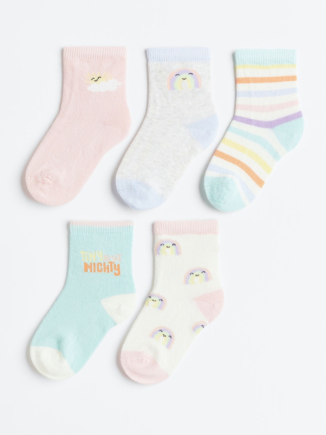 

H&M Boys 5-Pack Socks, Pink