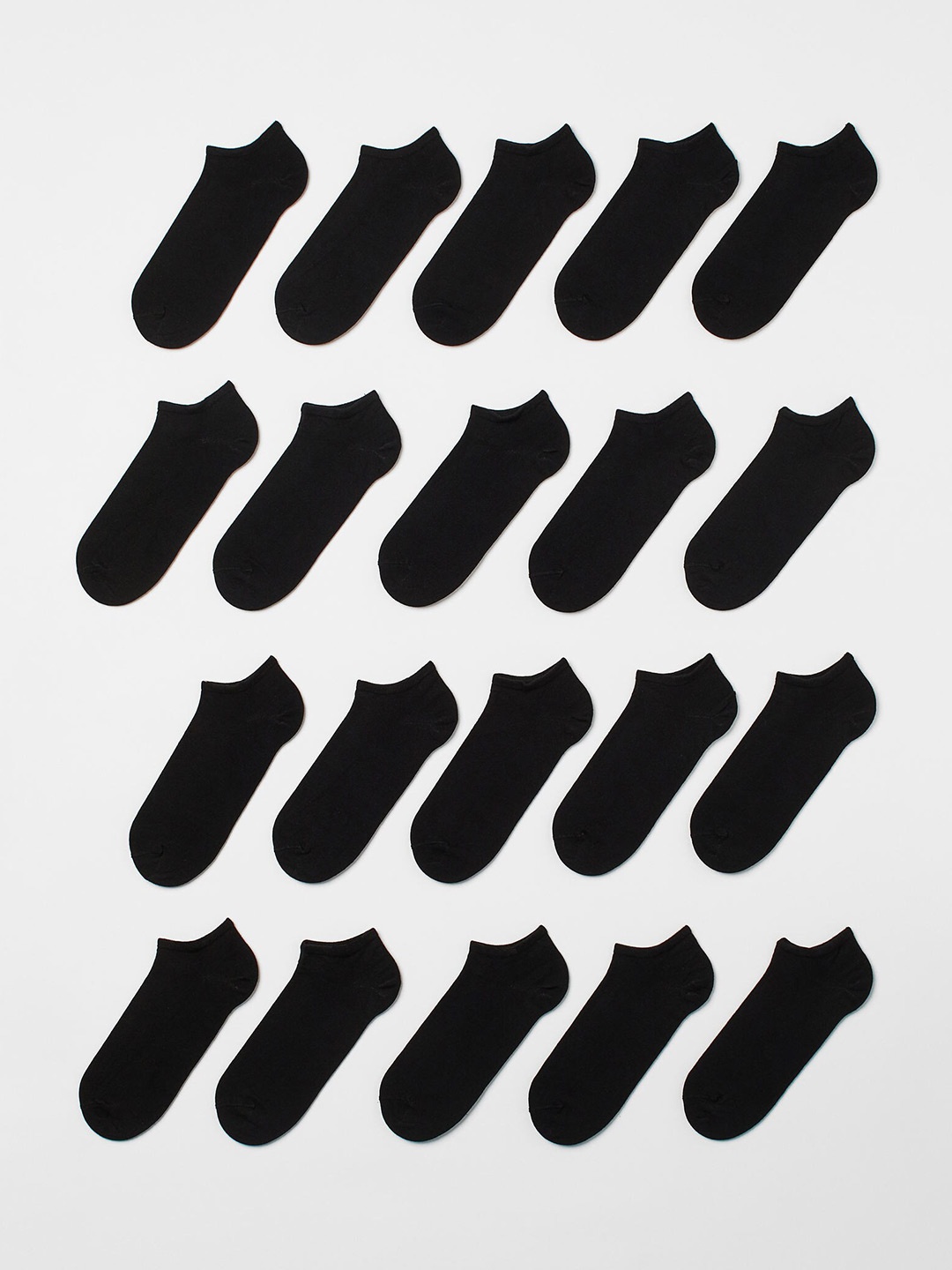 

H&M Men 20-Pack Trainer Socks, Black