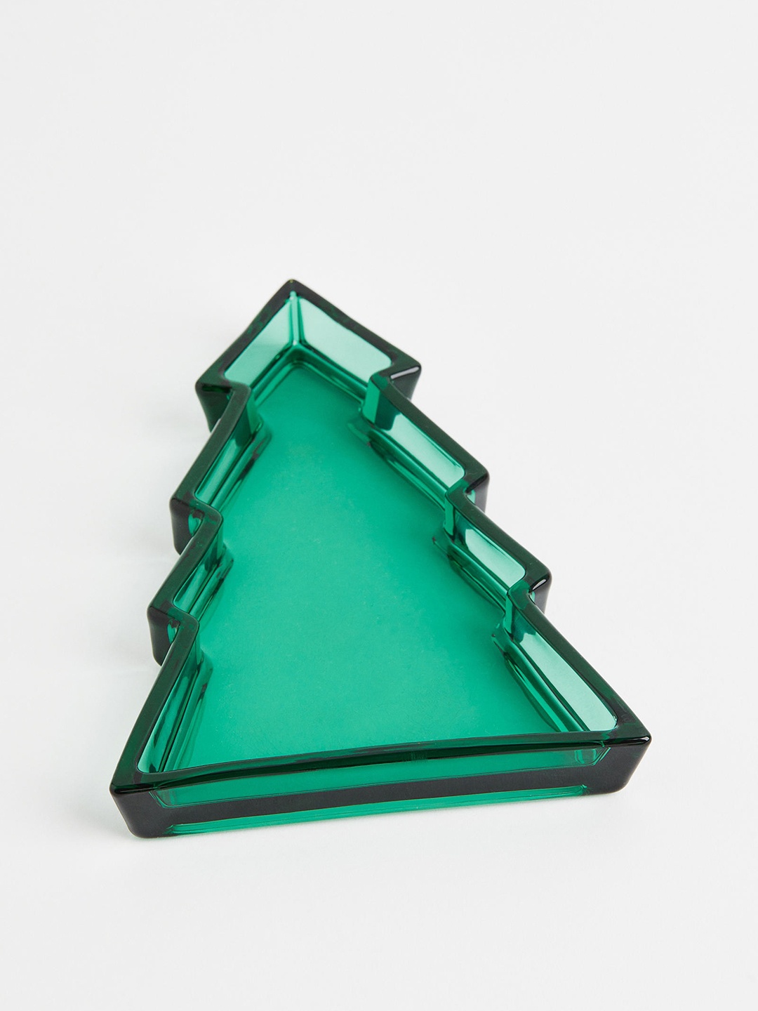 

H&M Green Shallow Glass Serving Dish