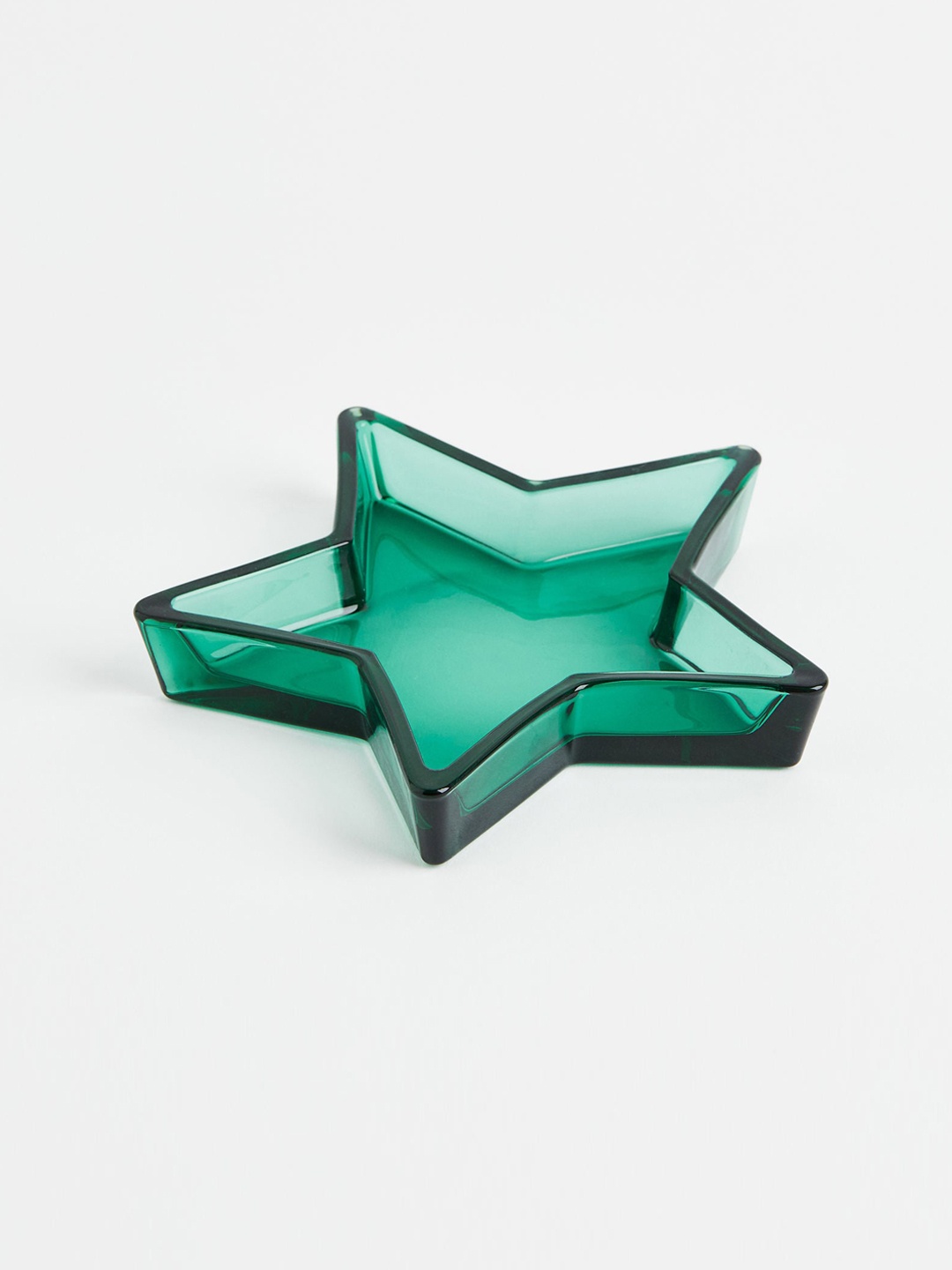 

H&M Green Shallow Glass Serving Dish
