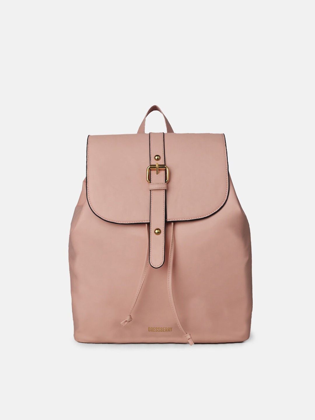 

DressBerry Women Peach Coloured Textured Small Backpack