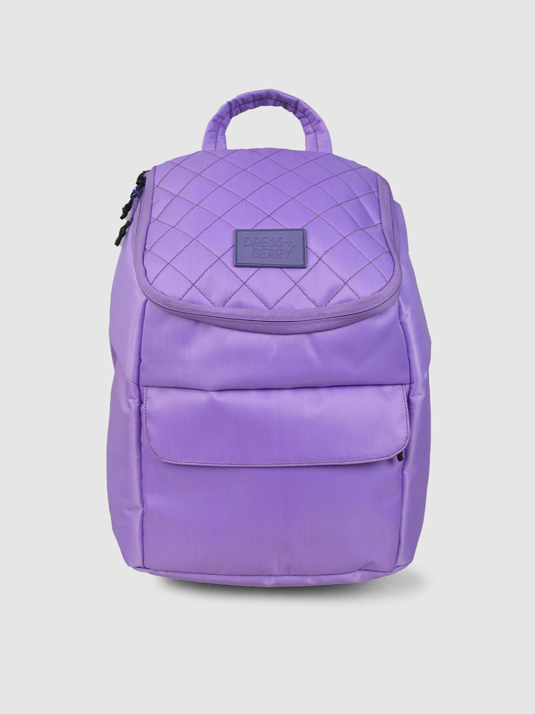 

DressBerry Women Purple Quilted Backpack