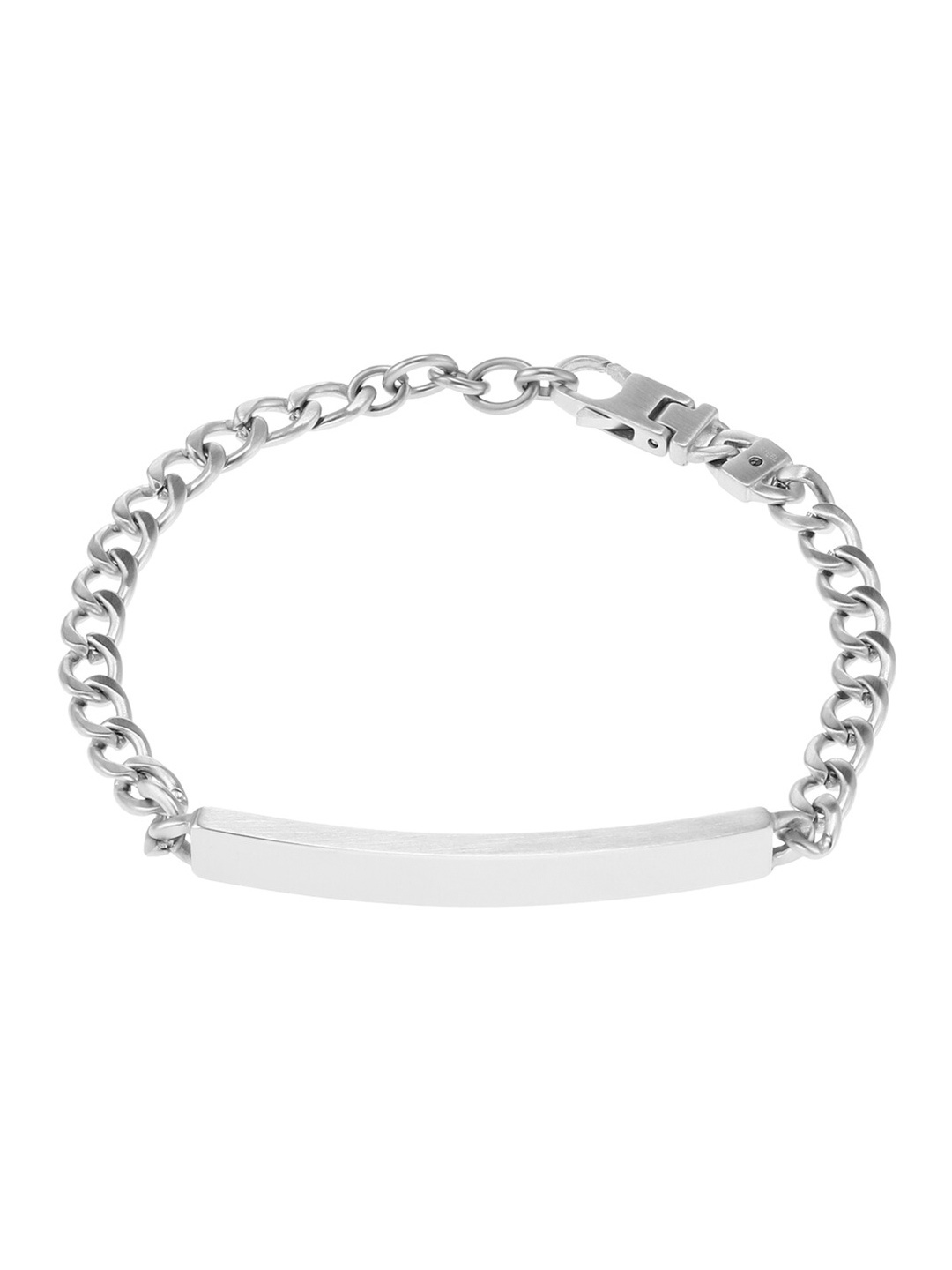 

Fossil Men Stainless Steel Link Bracelet, Silver