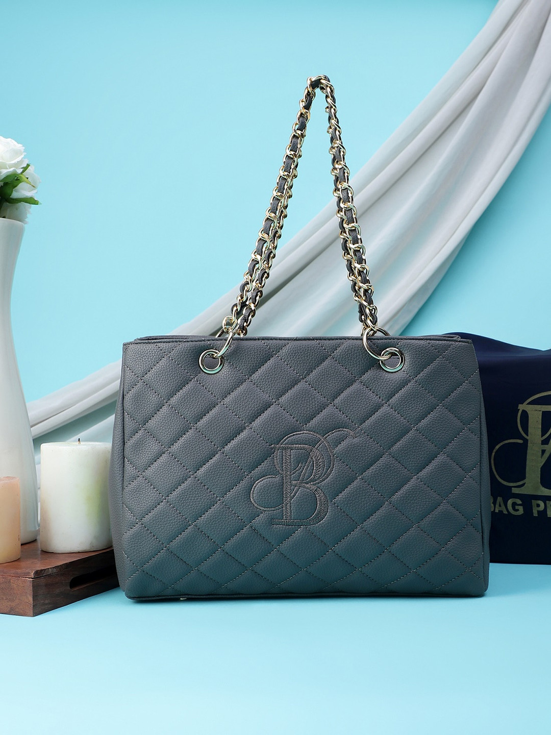 

Bag Pepper Structured Shoulder Bag With Quilted, Grey