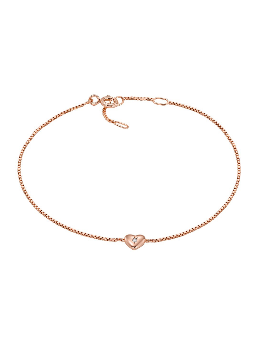 

Fossil Rose Gold-Plated Link Bracelet