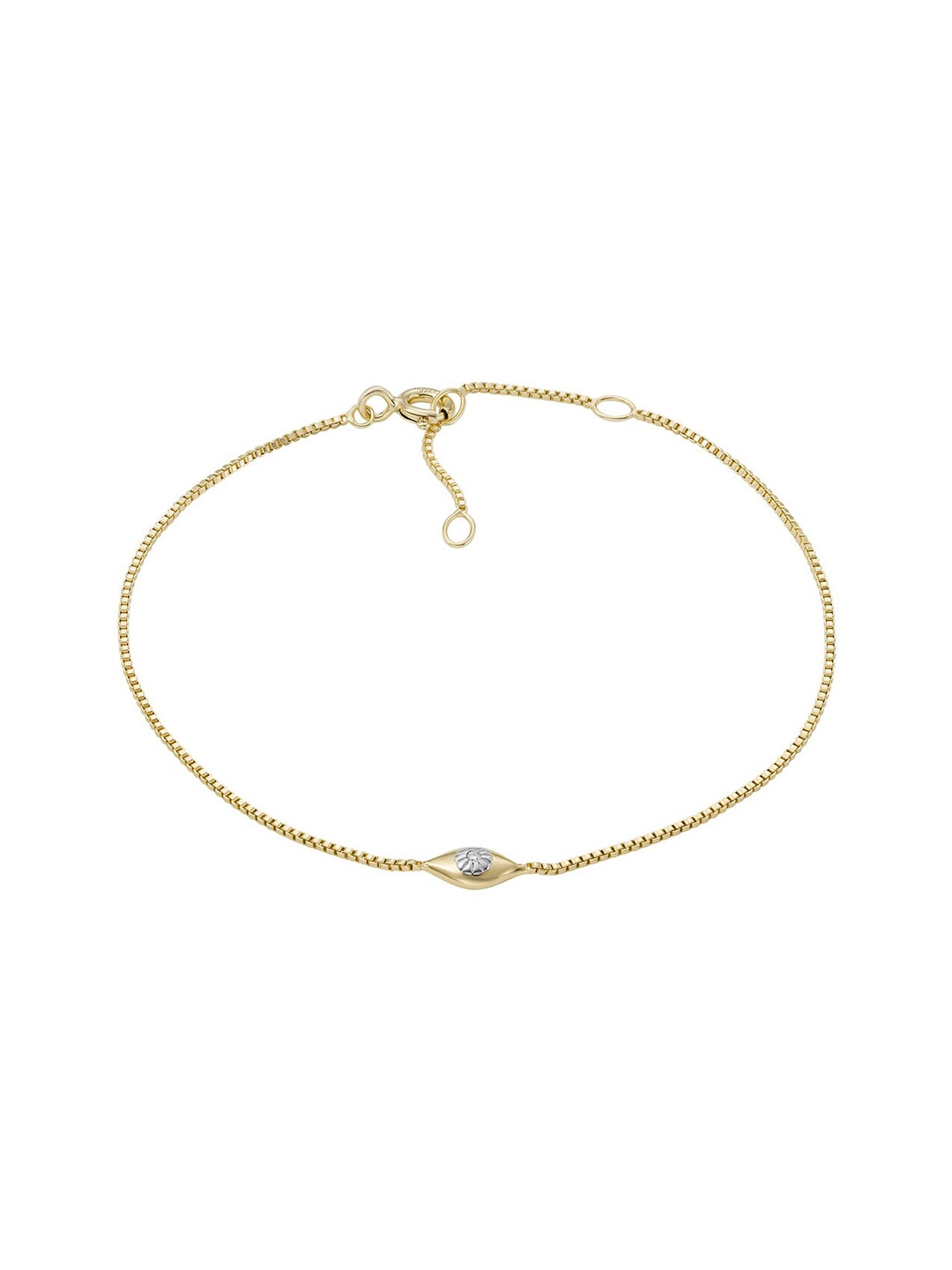 

Fossil Sterling Silver Link Bracelet, Gold