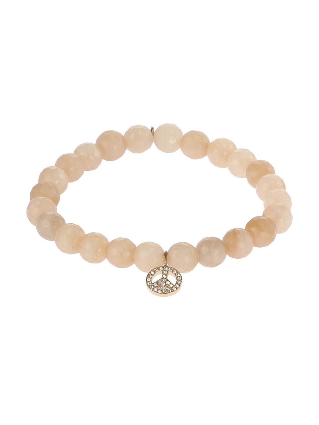 

Fossil Women Artificial Beads Elasticated Bracelet, Gold