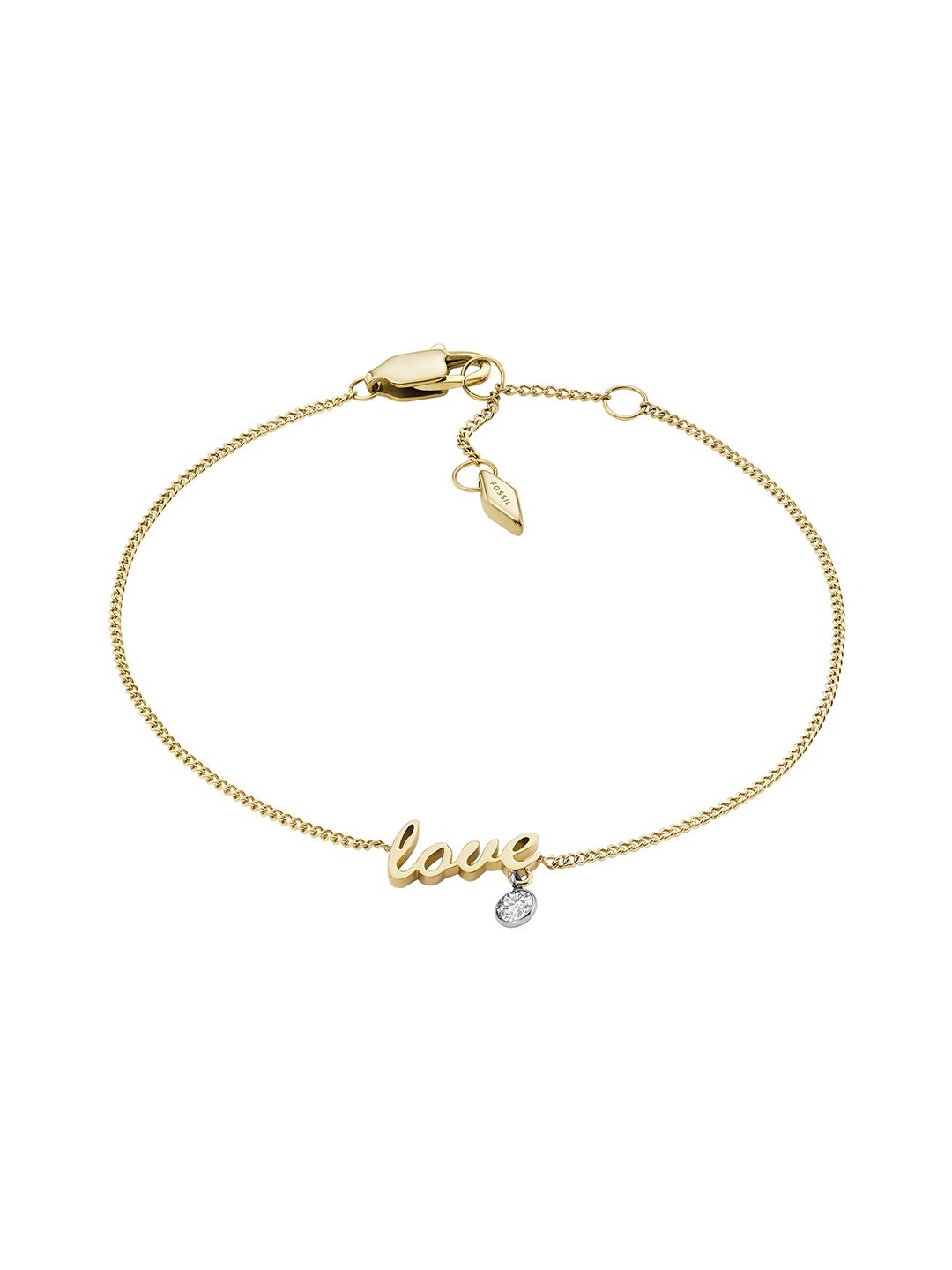 

Fossil Women Stainless Steel Link Bracelet, Gold