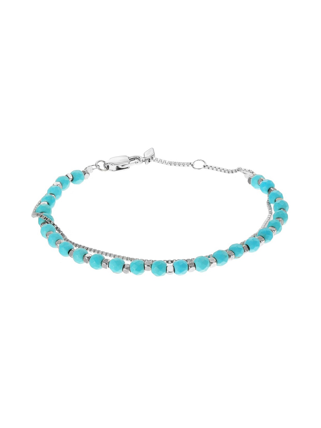 

Fossil Women Stainless Steel Link Bracelet, Teal