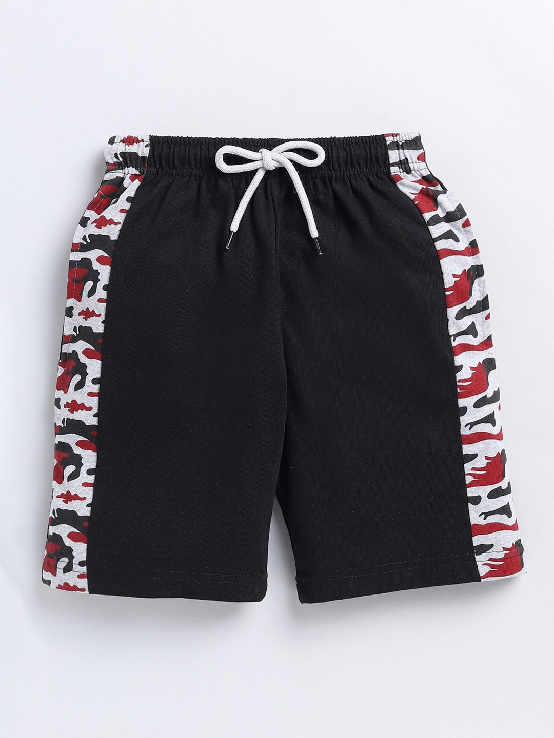 

Toonyport Boys Abstract Printed Cotton Shorts, Black