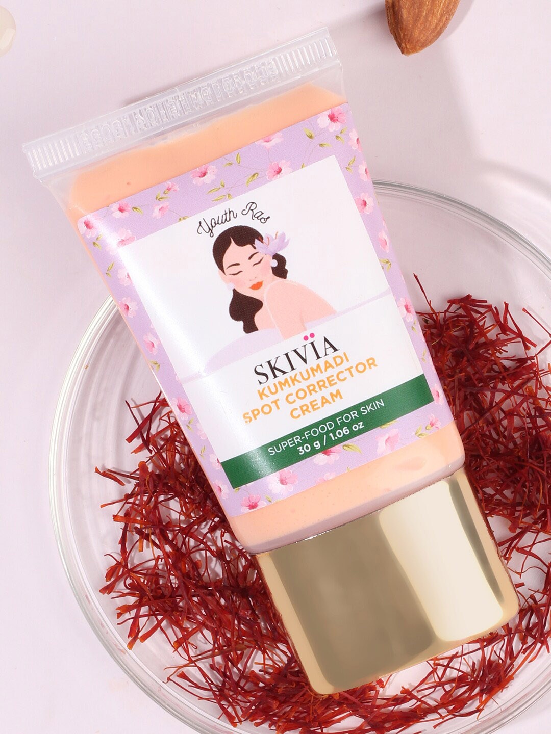 

SKIVIA Kumkumadi Spot Corrector Cream with Niacinamide & Vitamin C - 30 g, Pink