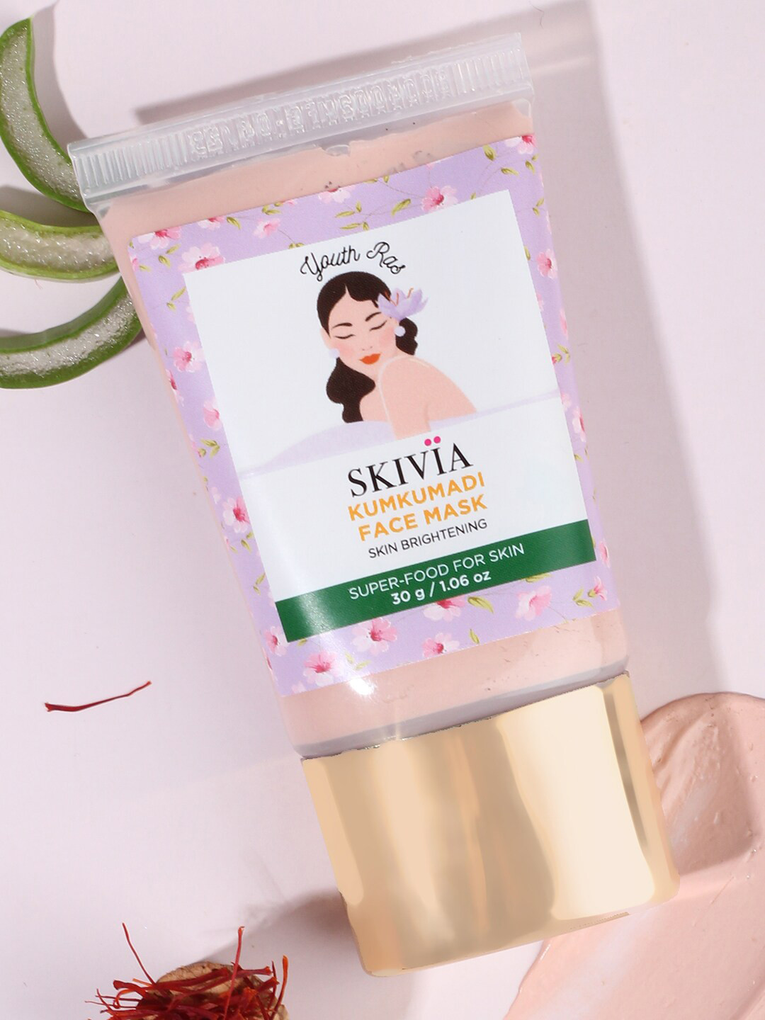 

SKIVIA Kumkumadi Face Mask with Vitamin C & Turmeric - 30 g, Transparent