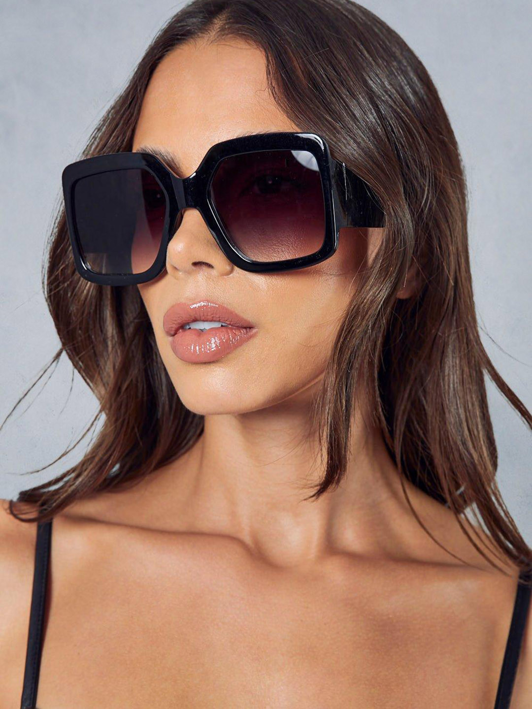 

MISSPAP Women Oversized Sunglasses with UV Protected Lens, Black