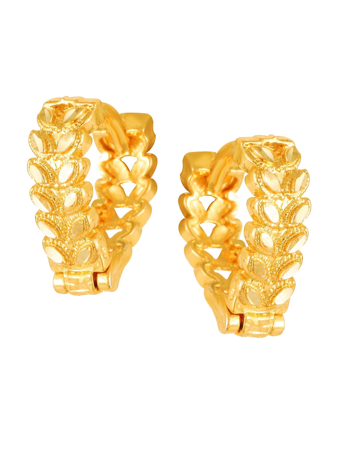 

Vighnaharta Gold-Toned Floral Studs Earrings