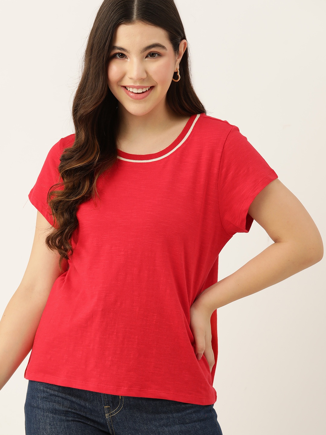 

DressBerry Pure Cotton T-shirt, Red