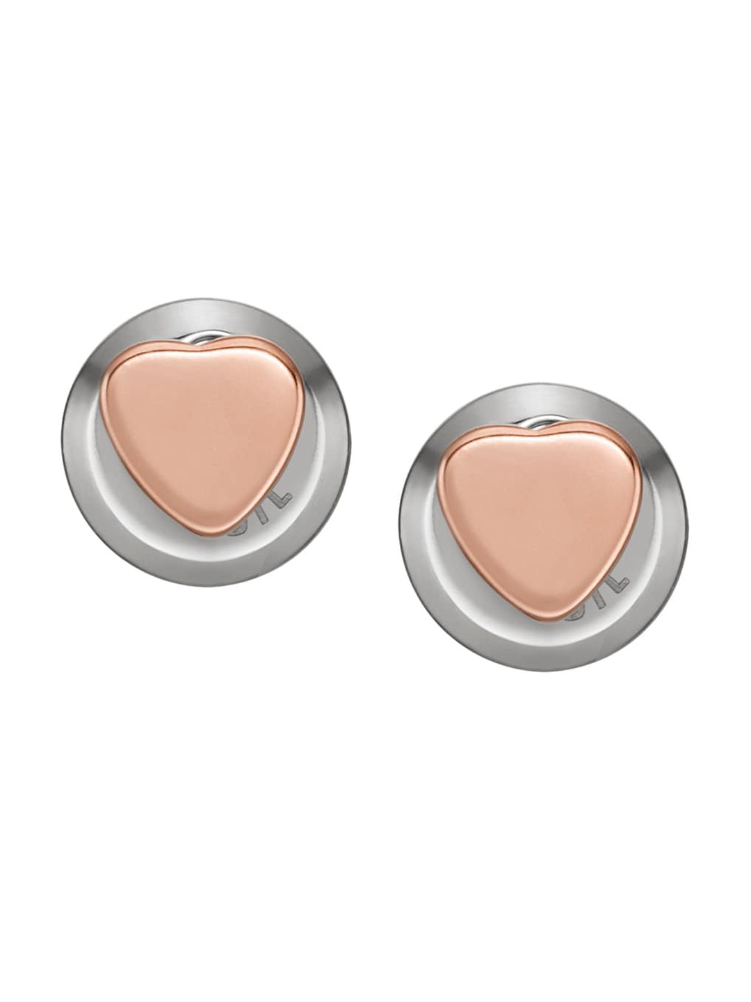 

Fossil Rose Gold-Plated Contemporary Studs Earrings