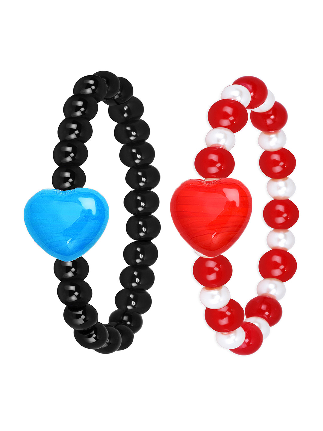 

Mikado Women Set of 2 Elasticated Bracelets, Black