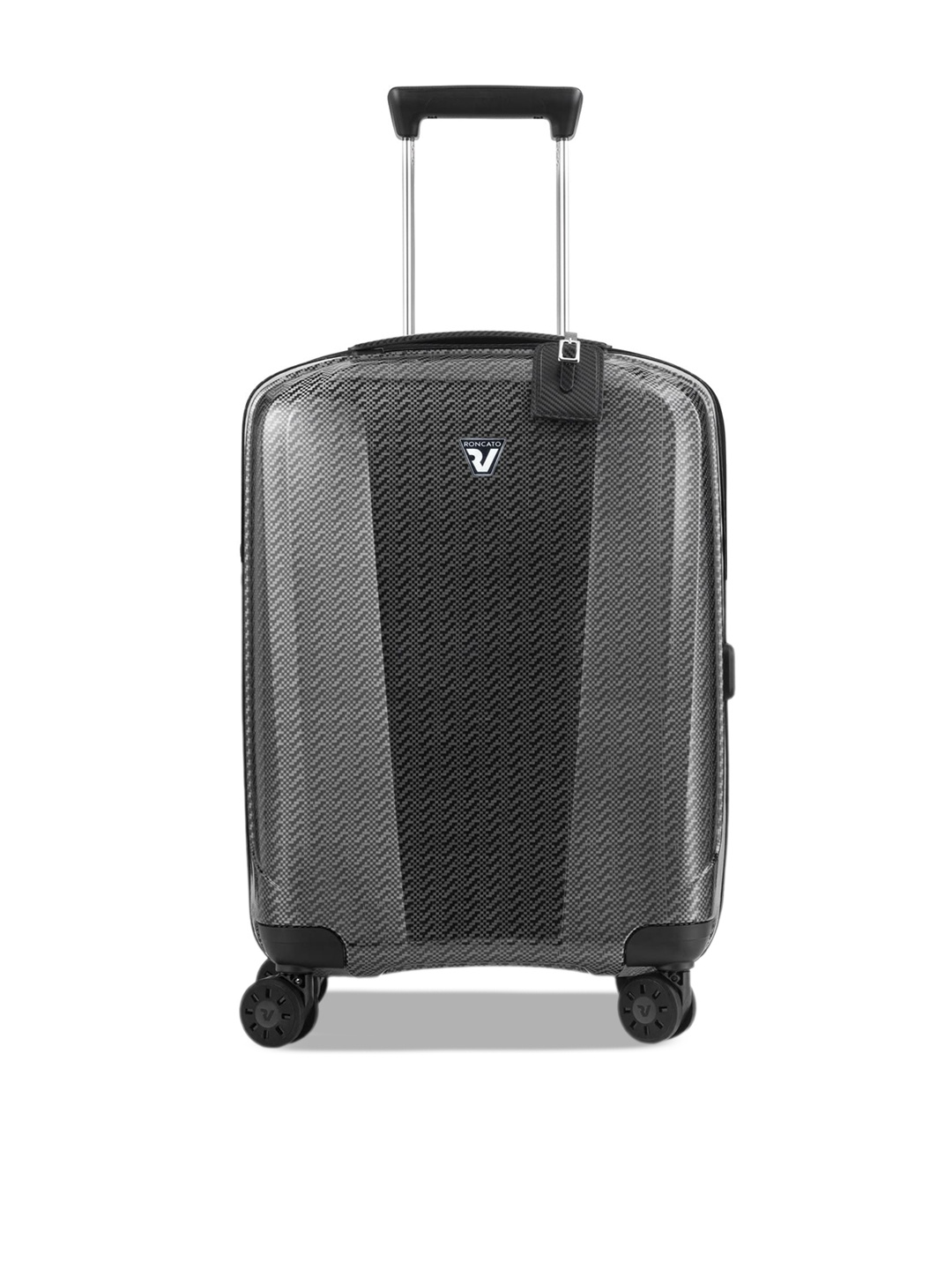 RONCATO WE ARE TEXTURE Range Graphite 21" Cabin Hard Trolley Bag, Grey