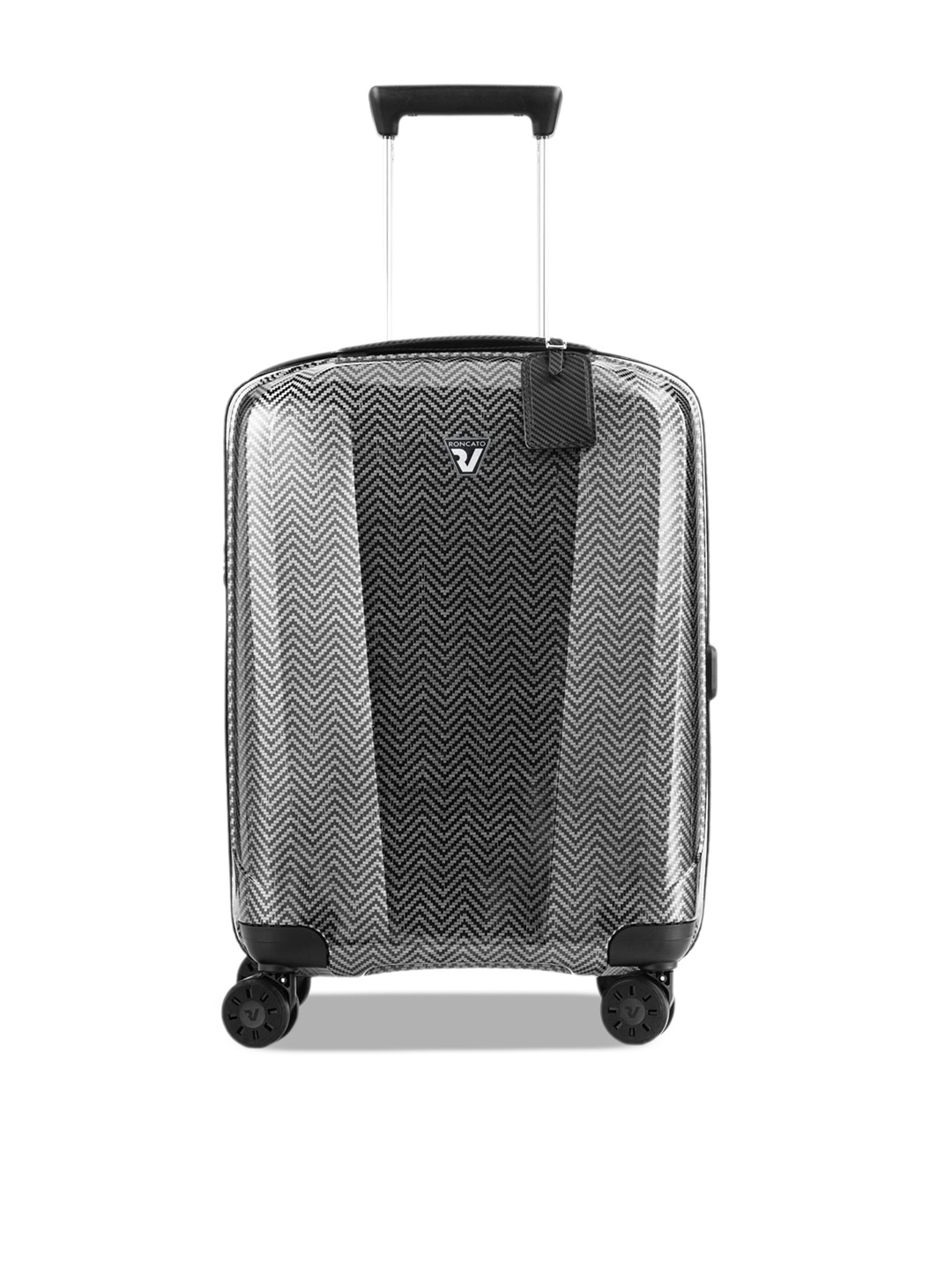 

RONCATO WE ARE TEXTURE Range Platinum 21" Cabin Hard Trolley Bag, Grey