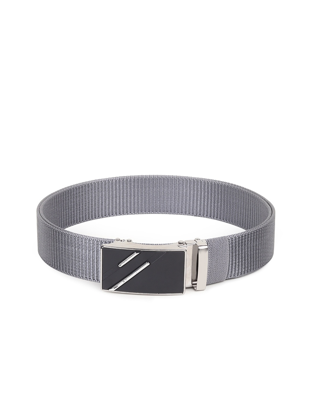 

HENEDA Men Textured Belt, Grey