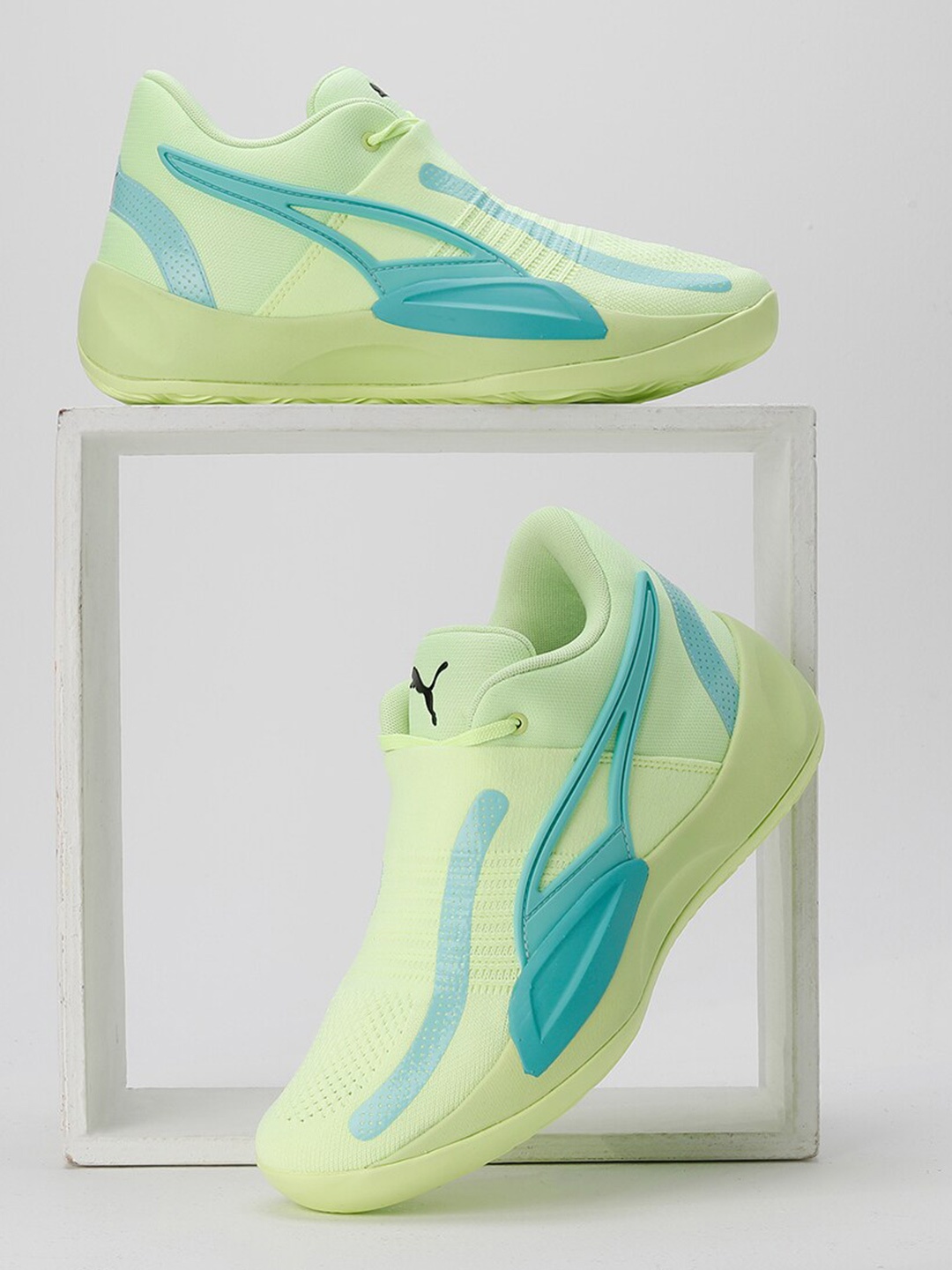

Puma Rise Nitro Basketball Shoes, Lime green