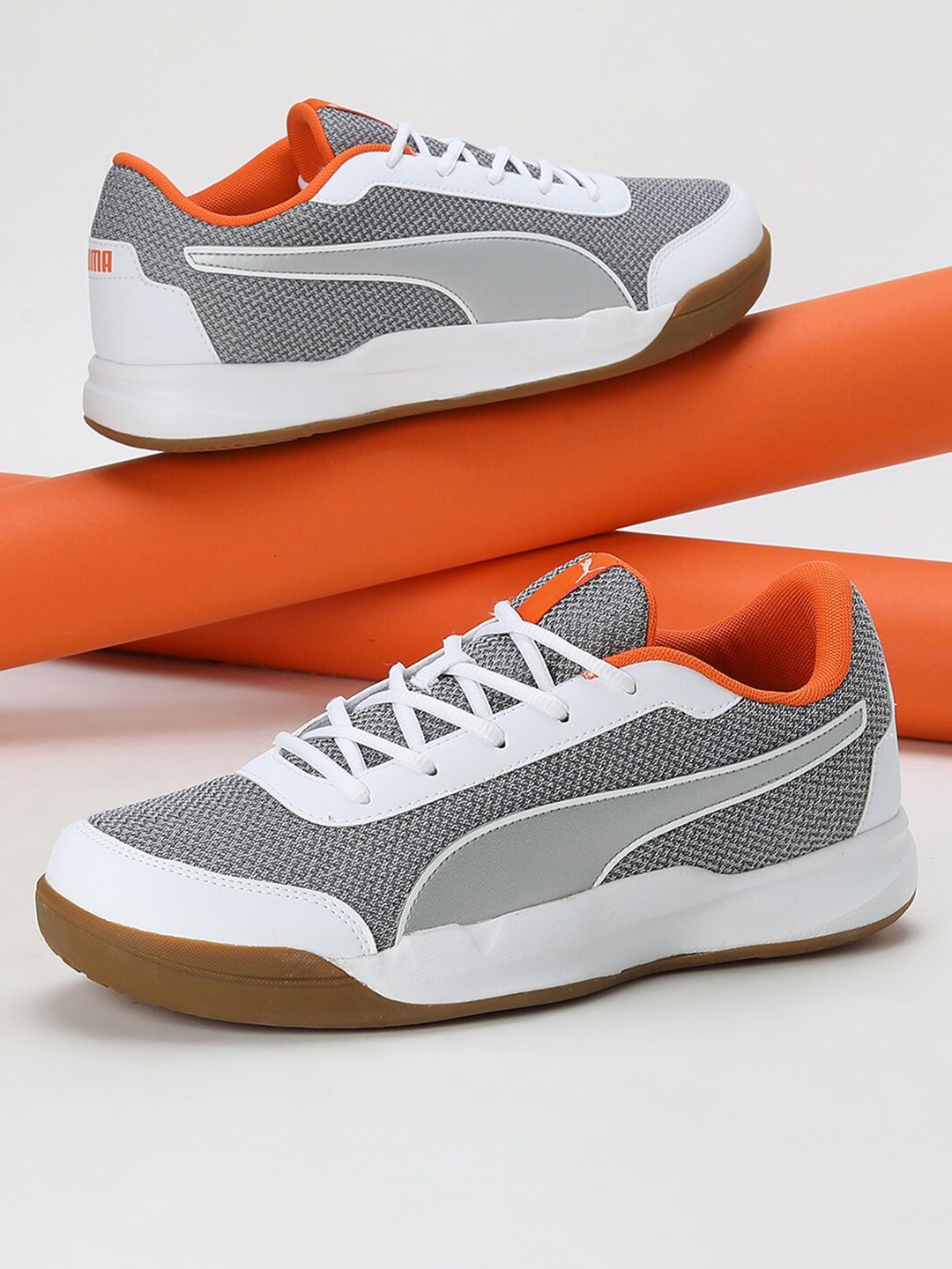 

Puma Shuttle Aero Badminton Shoes, Grey