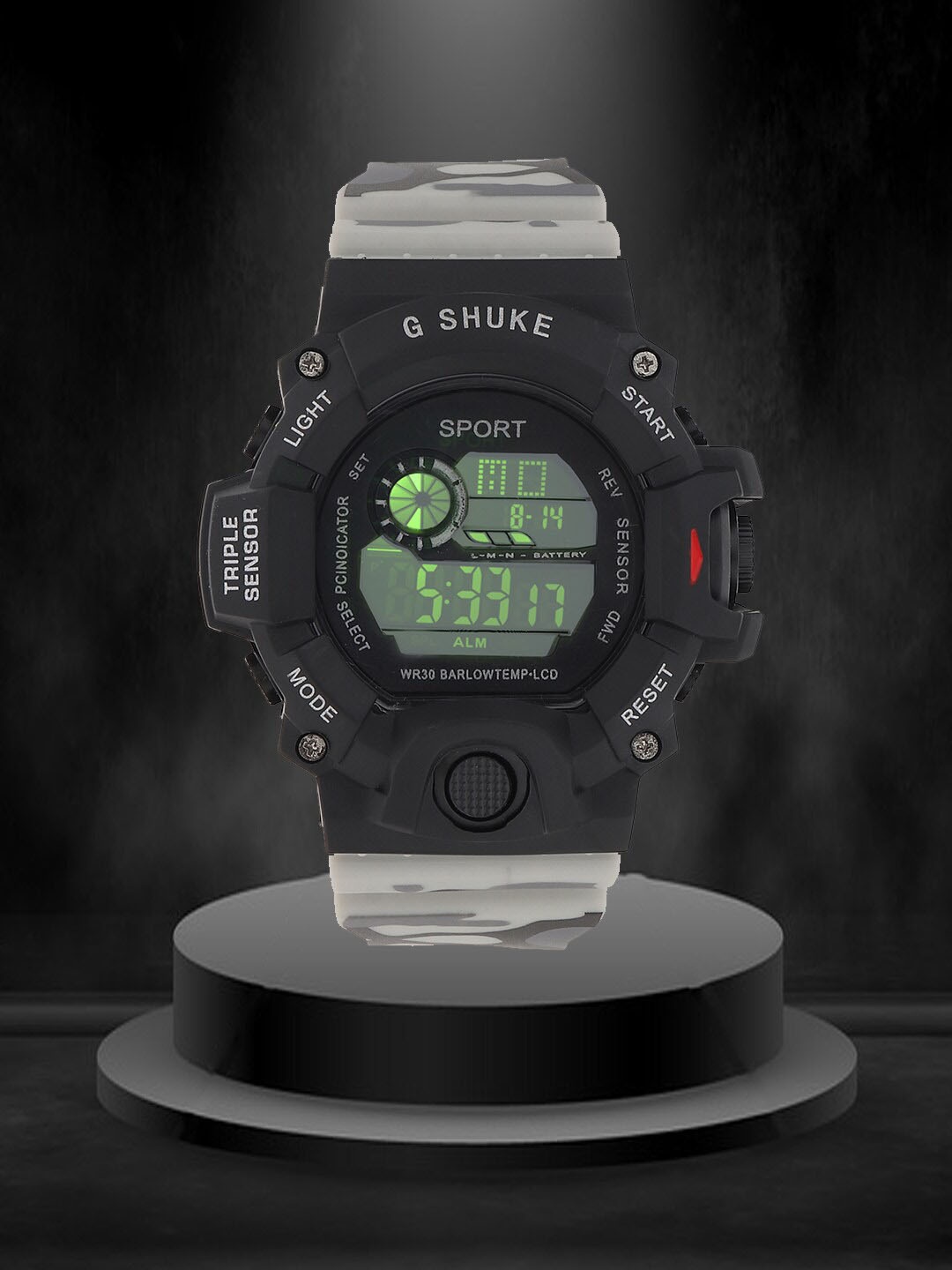 

Swiss Design Women Dial & Analogue Multi Function Watch SDW-Sport Digital-024-WH, Black