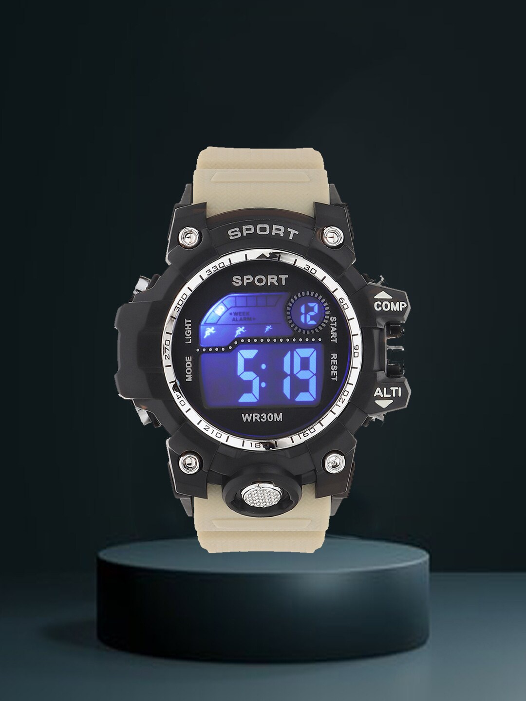 

Swiss Design Women Dial Analogue Multi Function Watch SDW-Sport Digital-021-WH, White