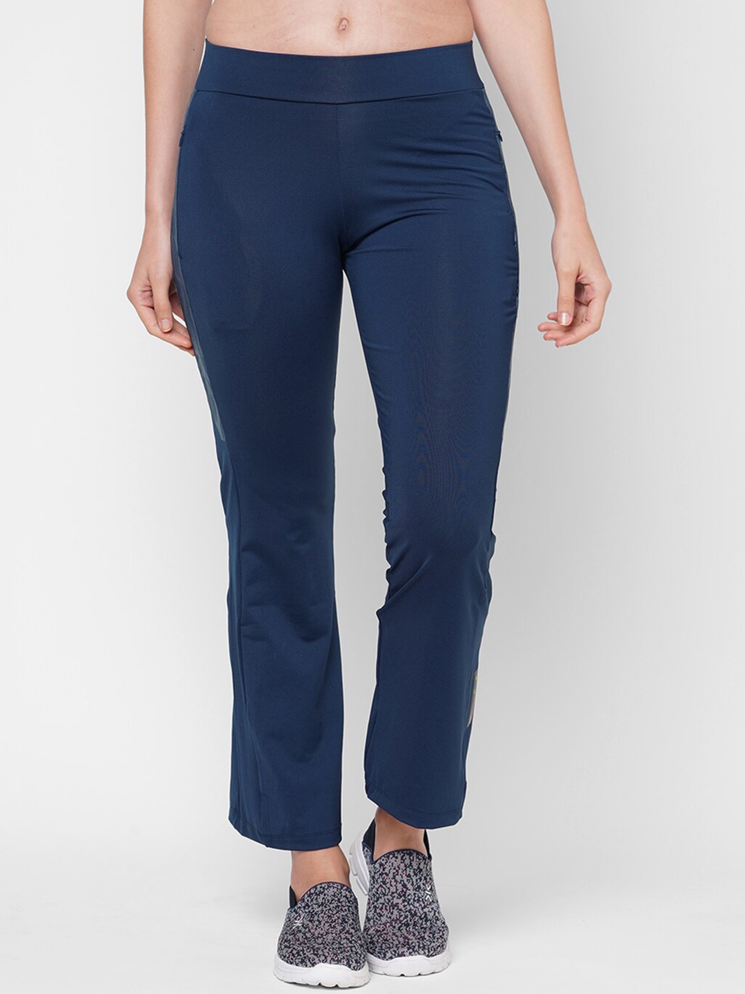 

Sweet Dreams Women Mid-Rise Track Pants, Navy blue