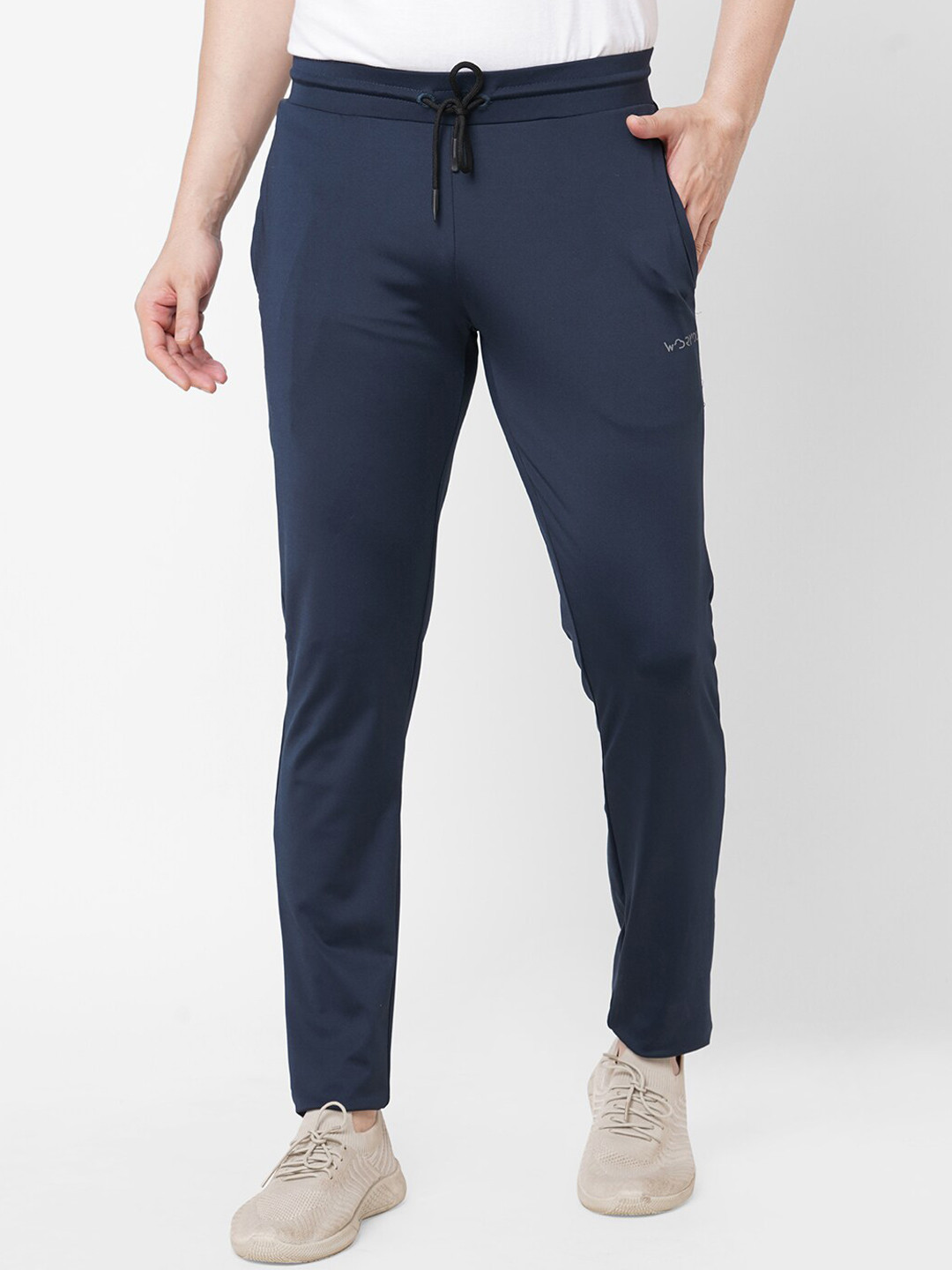 

Sweet Dreams Men Mid-Rise Dri-fit Track pants, Navy blue