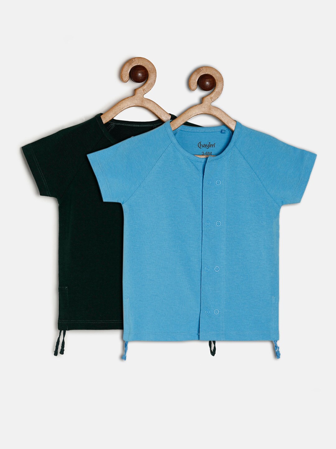 

CHAYIM Infants Pack Of 2 Jhabla Innerwear Vests, Blue