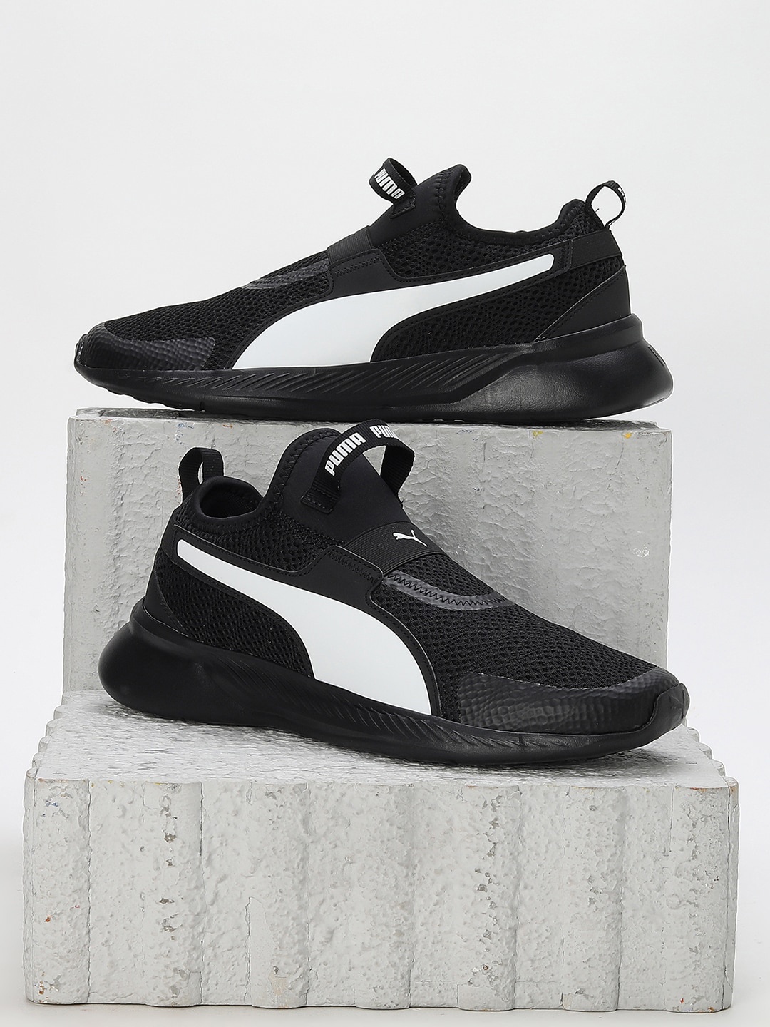 

Puma Men Comfort Litewalk Slip On Shoes, Black