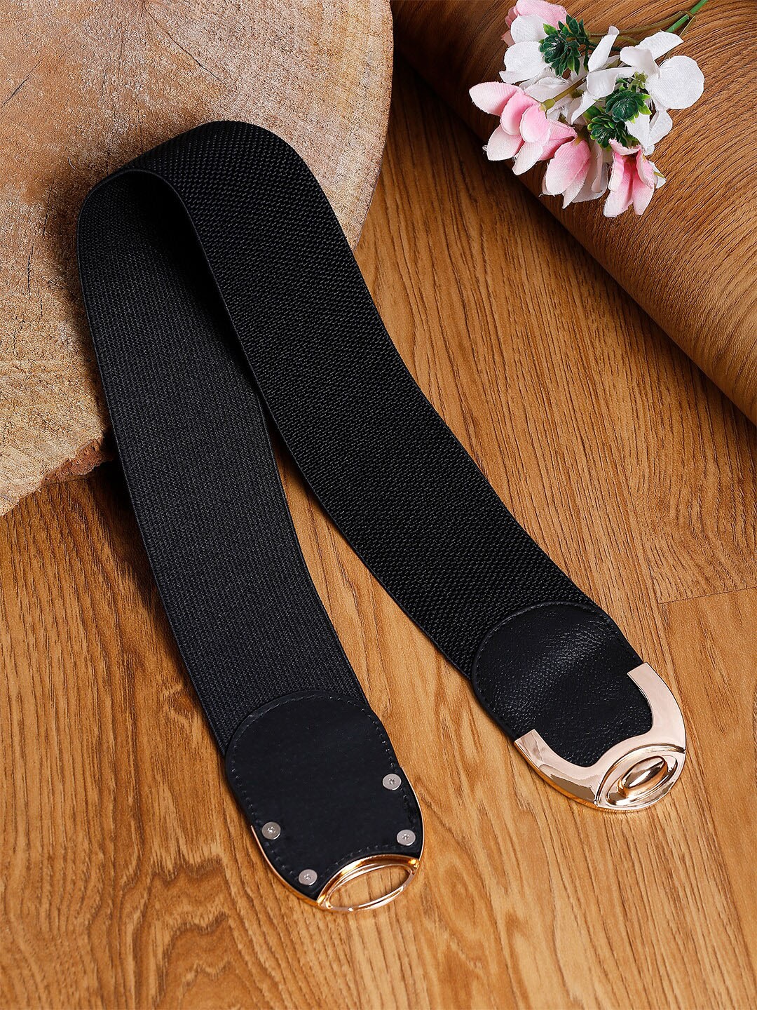 

DressBerry Women Black Stretchable Belt