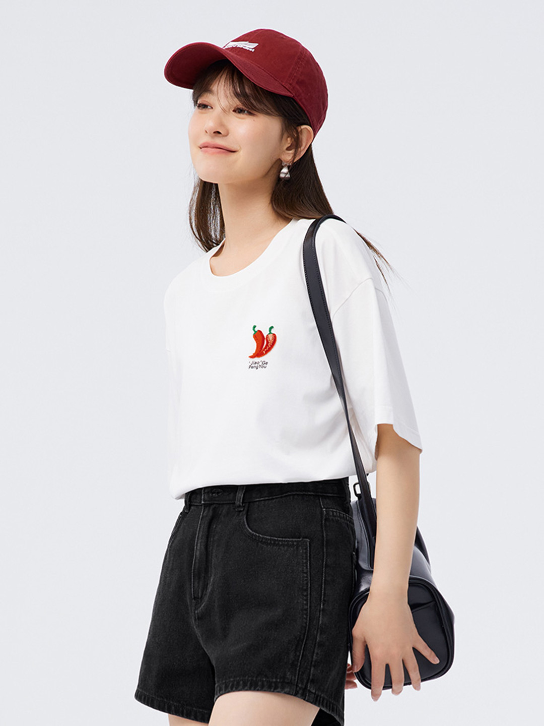 

SEMIR Drop-Shoulder Sleeves Relaxed T-shirt, White