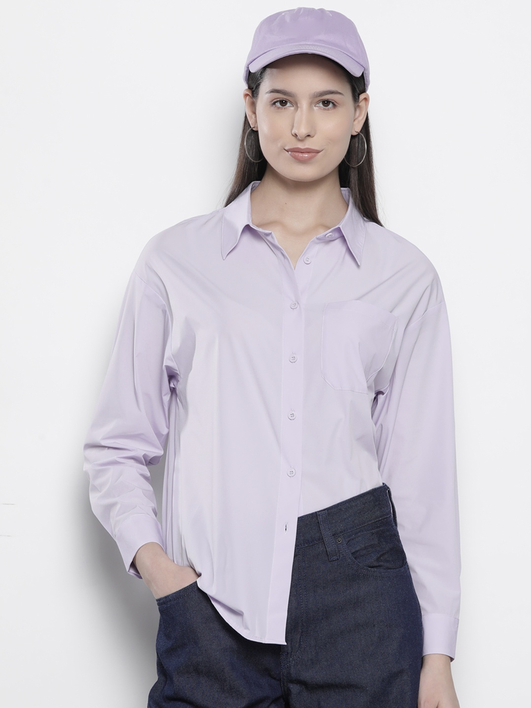 

SEMIR Opaque Casual Shirt, Lavender