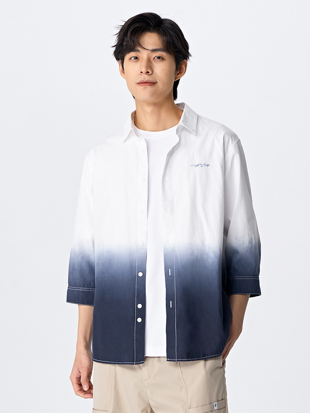 

SEMIR Dyed Casual Shirt, White