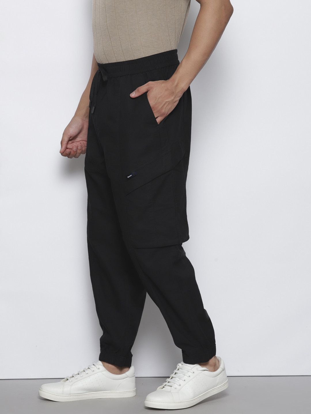 

SEMIR Men Cargos Trousers, Black