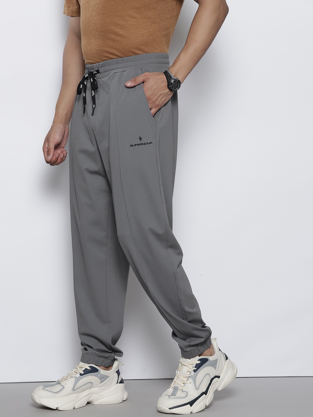 

SEMIR Men Regular Fit Joggers, Grey