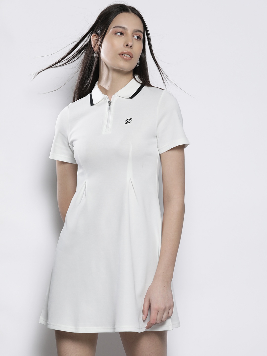 

SEMIR Solid T-shirt Dress, White