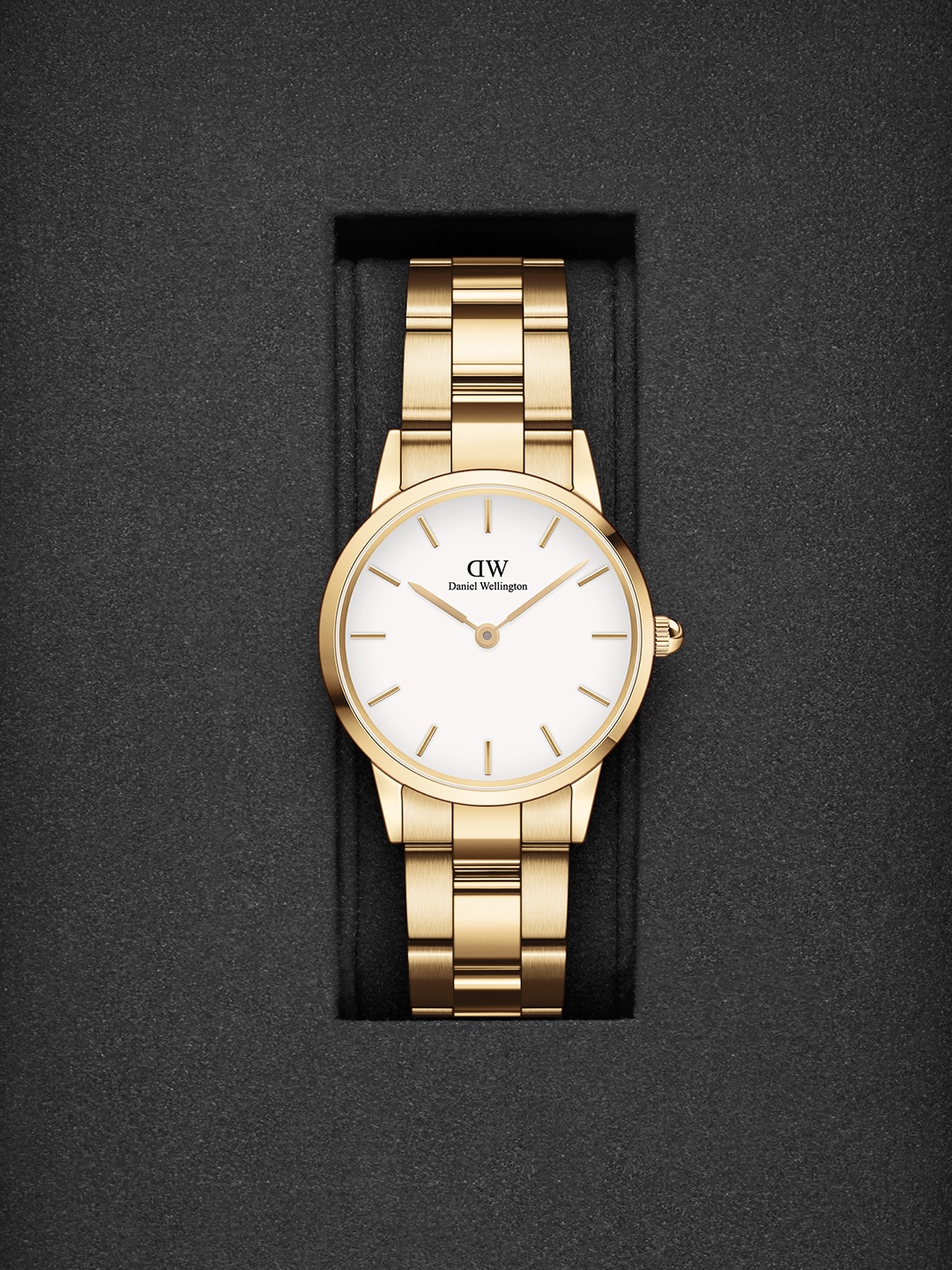 

Daniel Wellington Women Iconic Link Dial White 28 mm Analogue Watch DW00100567