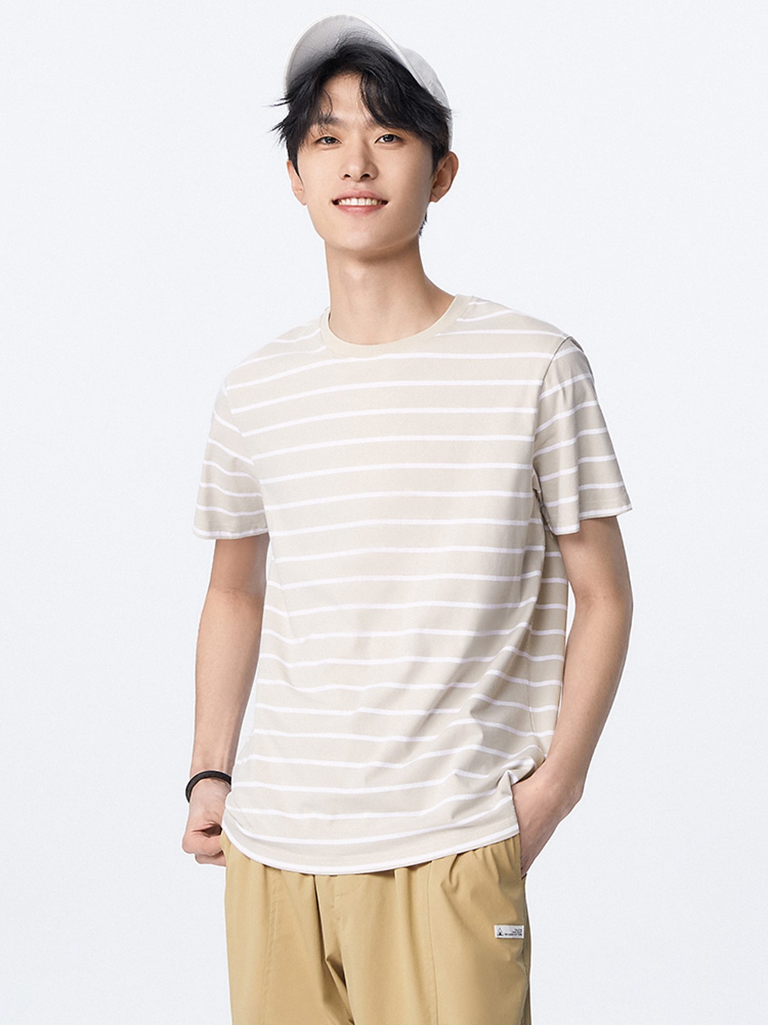 

SEMIR Striped T-shirt, Beige