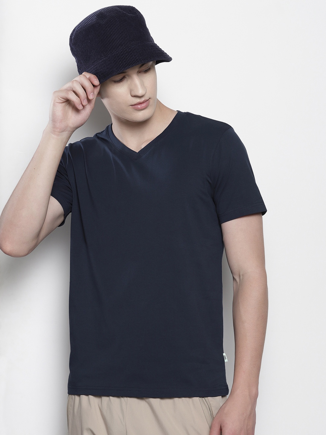 

SEMIR Men Slim Fit T-shirt, Navy blue