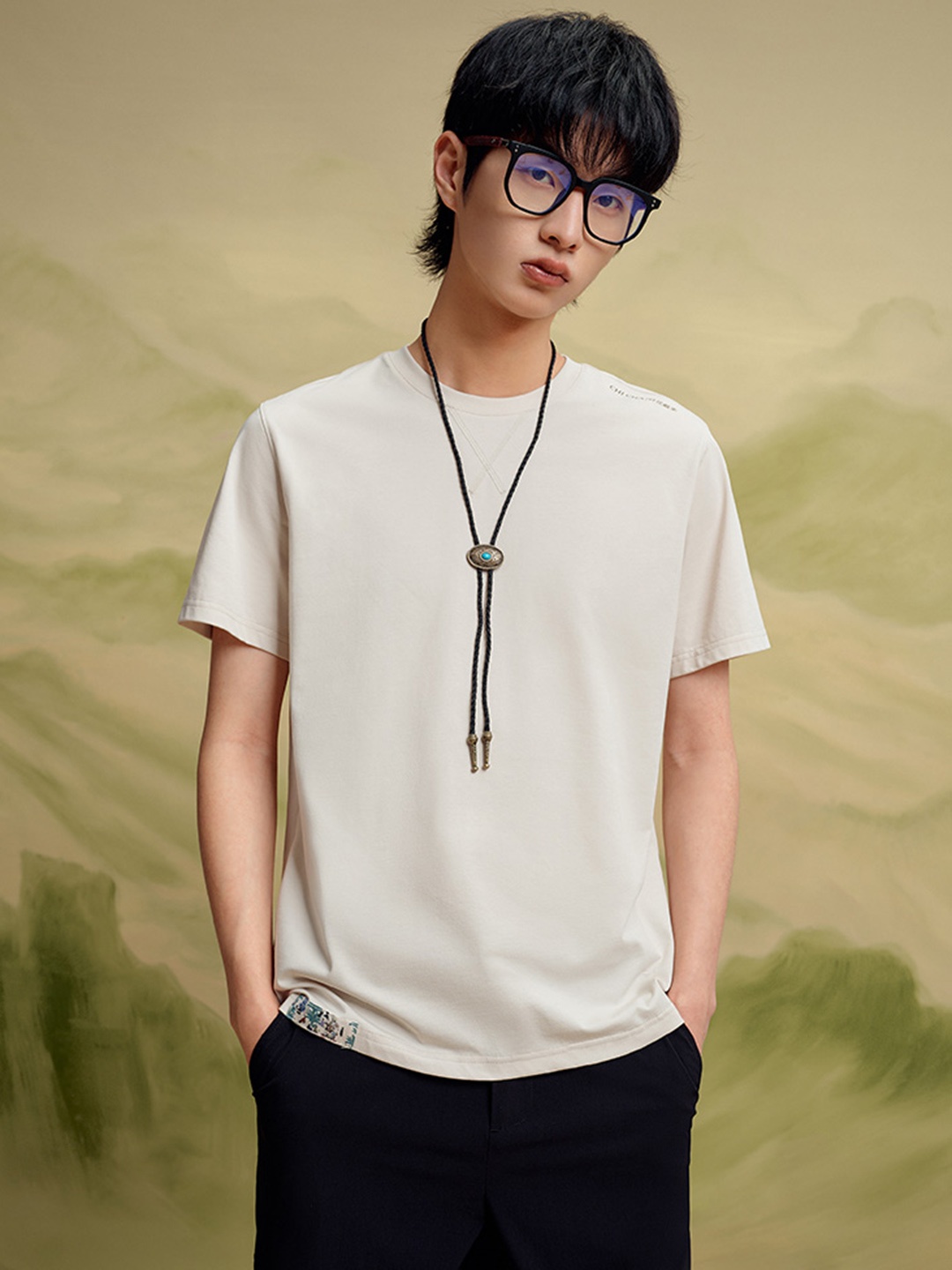 

SEMIR Solid T-shirt, Off white