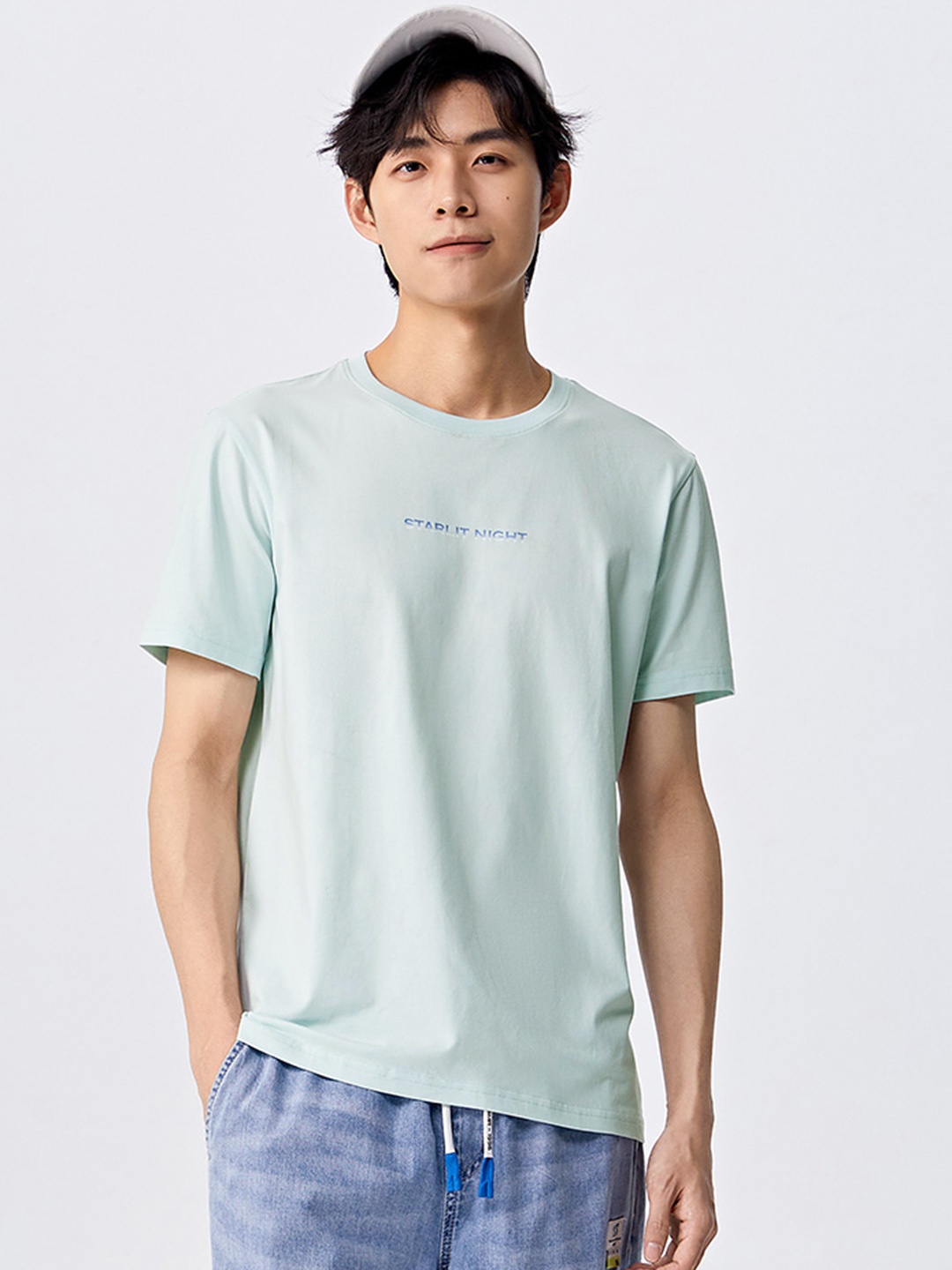 

SEMIR Printed Detail T-shirt, Blue