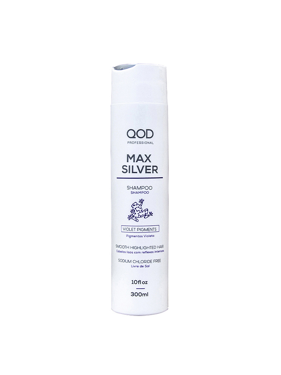 

QOD PROFESSIONAL Max Silver Sulphate-Free Shampoo with Violet Pigments - 300ml, White